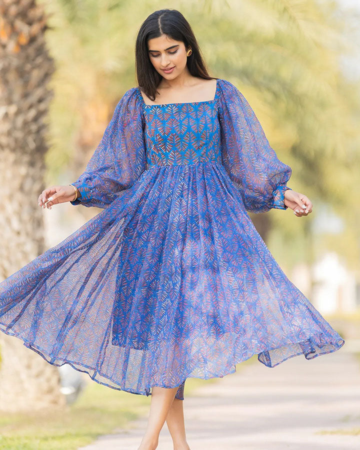 Blue Picnic Dress