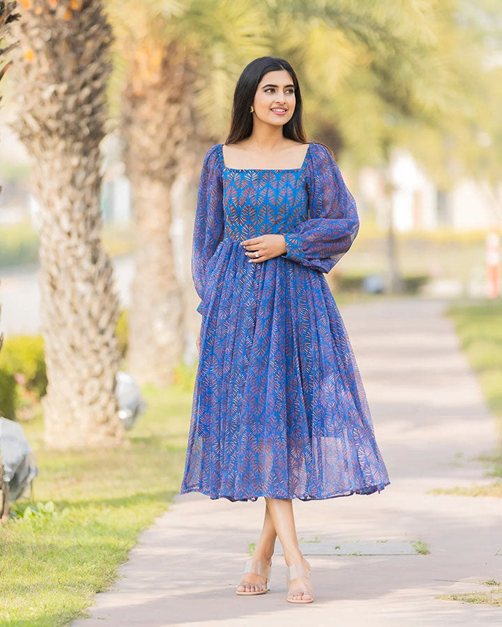 Blue Picnic Dress