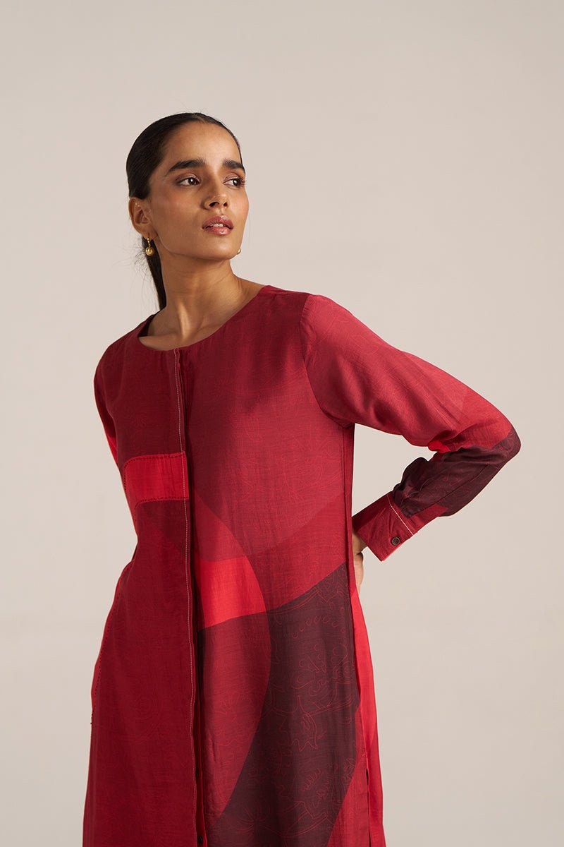 Tones of Crimson Co-ord Set